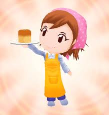 cocinera con flan
